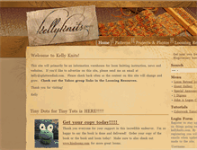 Tablet Screenshot of kellyknits.com